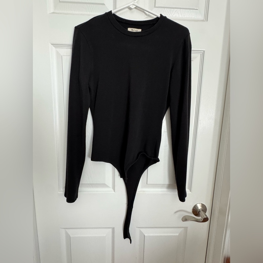 Women’s Madewell Black Long Sleeve bodysuit